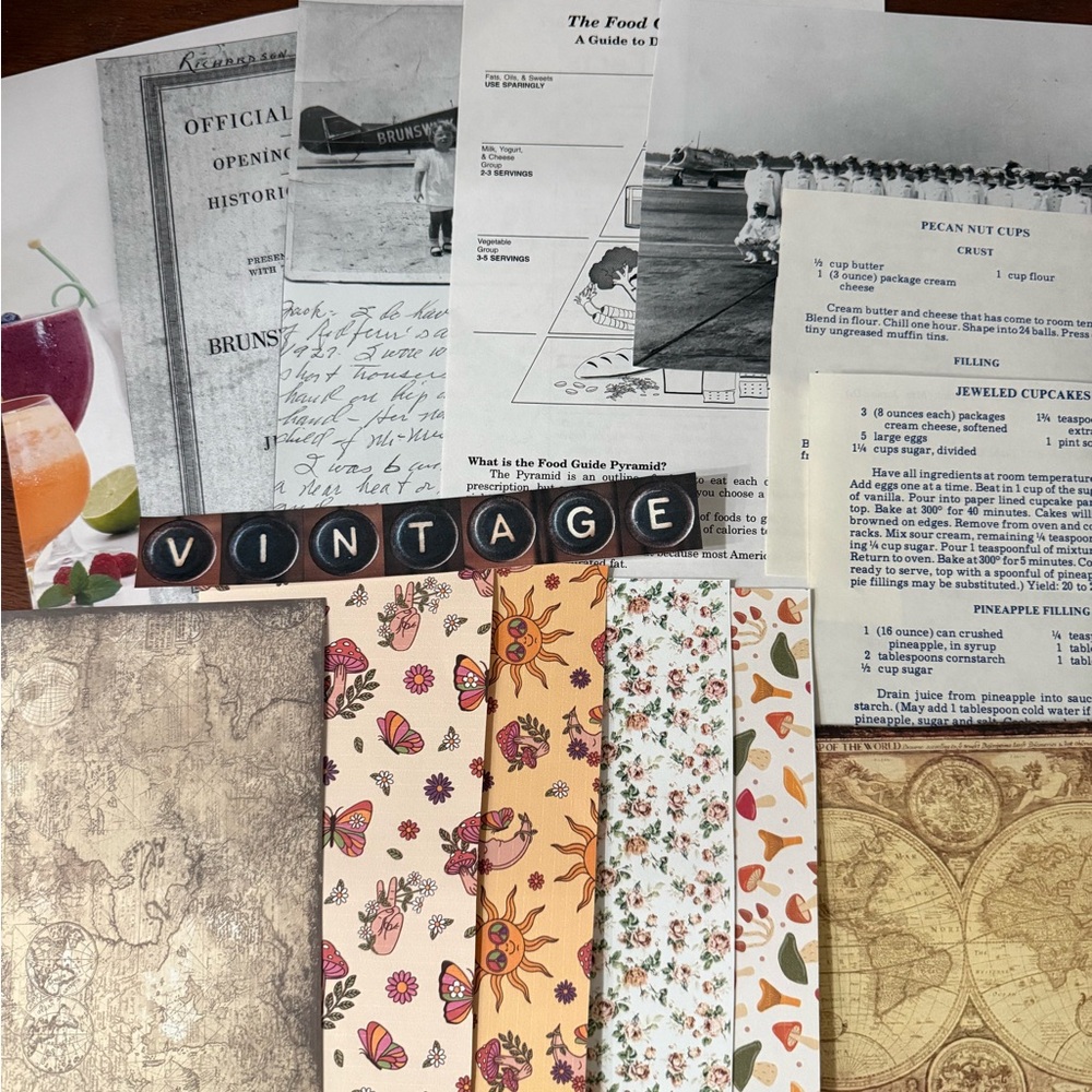 200 Piece Vintage Scrapbook Junk Journal Euphoria Paper Collection